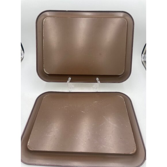 Vintage Fruit & Floral Print Serving Trays  Set Of 2  1940s Kitchen Home Decor - Picture 2 of 8